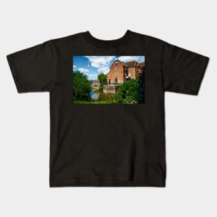 The Abbey Mill At Tewkesbury Kids T-Shirt